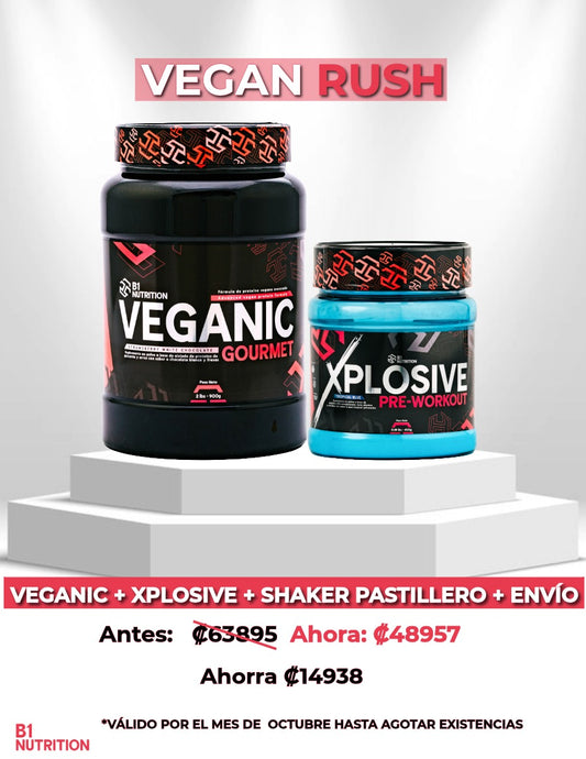 Vegan Rush Proteina + Preentreno